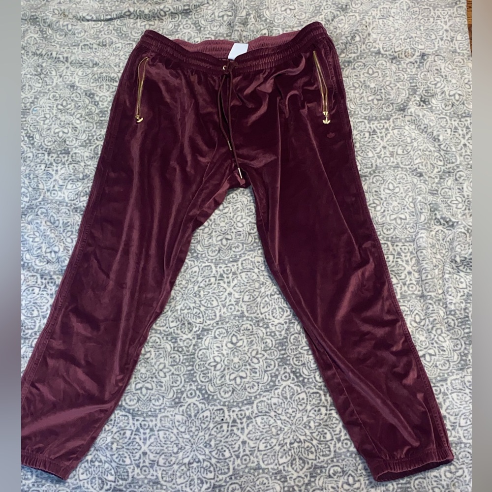 Adidas velour sweatpants /joggers
